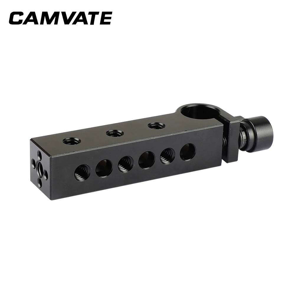 CAMVATE Стандартный 15 мм одиночный штанговый зажим для DSLR Камера