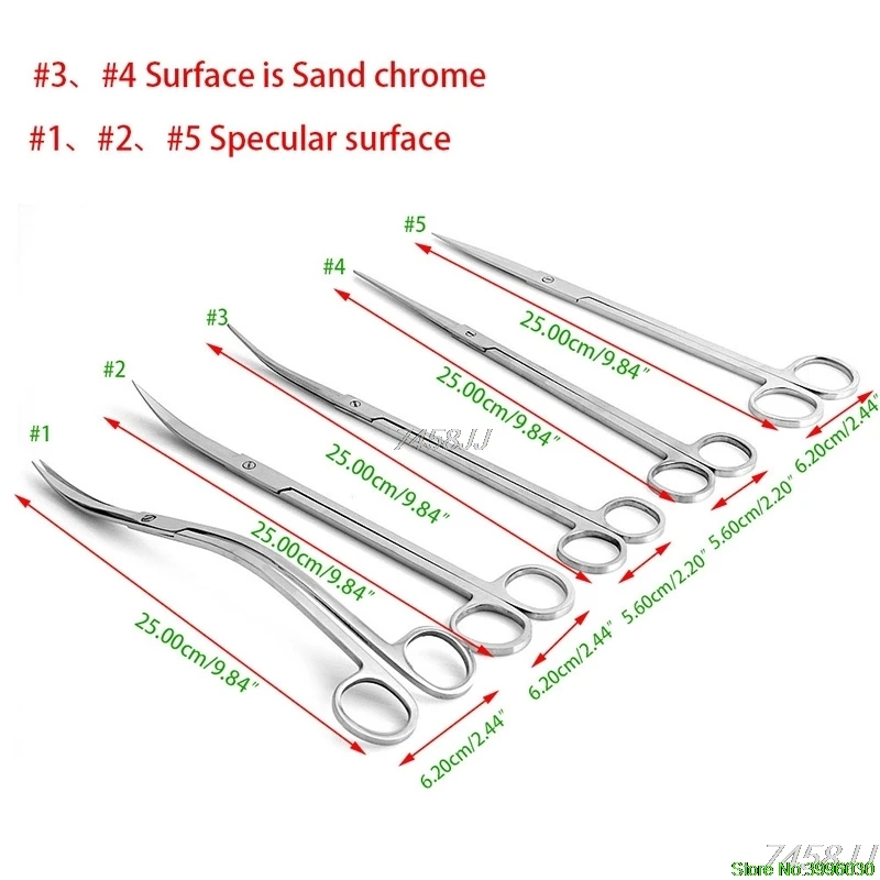 Аквариум из нержавеющей стали завод отделка острые прямые и изогнутые Пружинные ножницы 10in