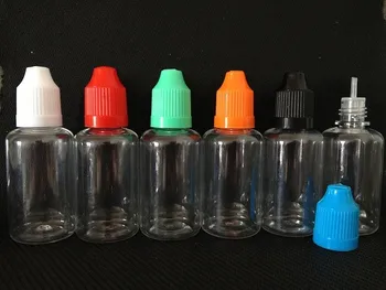 

30ml Dropper Bottle PET Clear Eye Liquid Bottle Empty Plastic Bottles With Long Thin Tip Childproof Cap Bottle 2000pcs/lot
