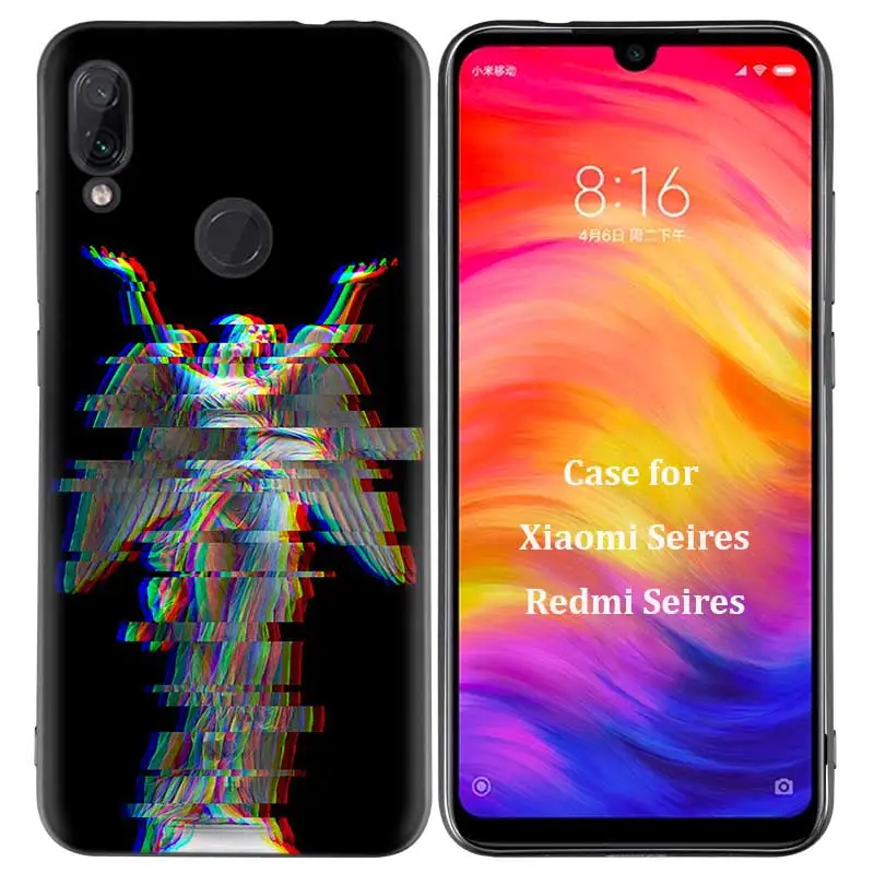 Силиконовый чехол для Xiao mi Red mi Note 7 6 5 Pro mi A1 A2 8 8A Lite 9 K20 Poco F1 S2 4 4X Plus Vaporwave Space Anime - Цвет: R-003