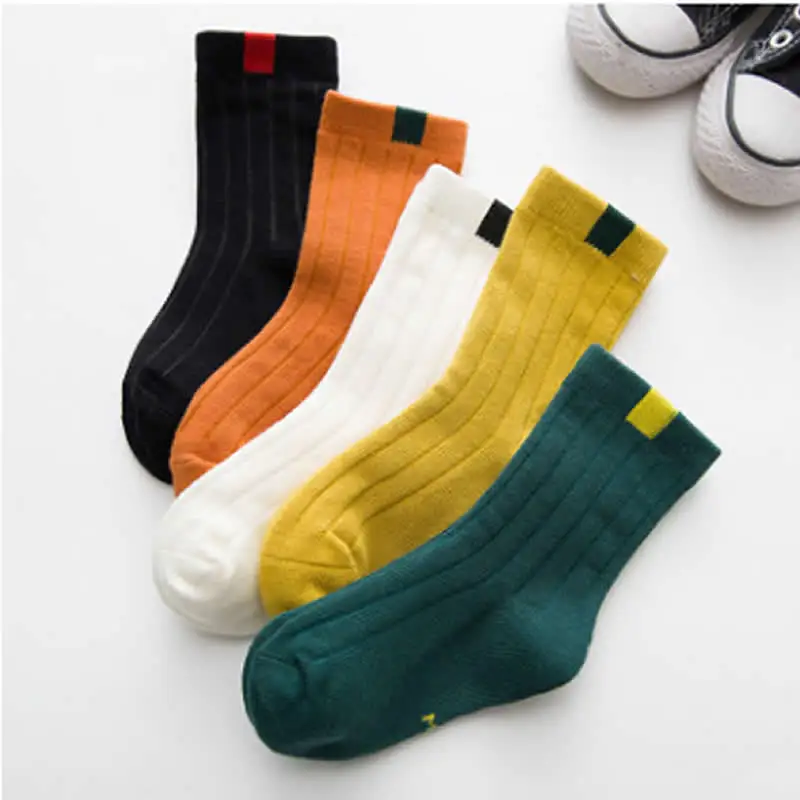 

Spring and autumn and winter warm children's cotton socks striped color flowers men and children cotton socks cotton socks