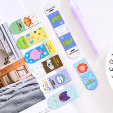 2 шт./партия, новинка, каваи, Мультяшные животные, Закладка на магните для книг, милая сова, лиса, кошка, магнитная закладка, офисные школьные принадлежности, E2095