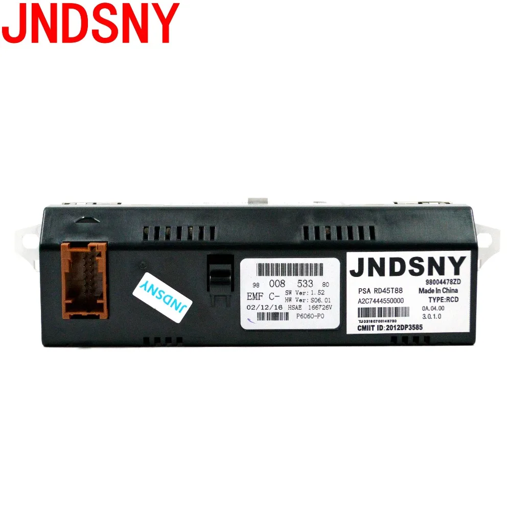 JNDSNY красный экран с поддержкой USB и Bluetooth монитор 12 контактный для Peugeot 307 207 408 citroen