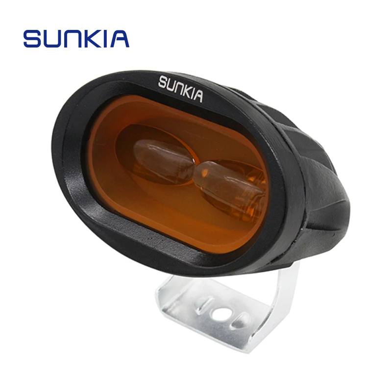

SUNKIA 20W 2000 LM Motorcycle LED Headlight Car Driving Fog Auxiliary Lamp Universal Spot Bicycle Work Lamp Off Road ATV 4WD
