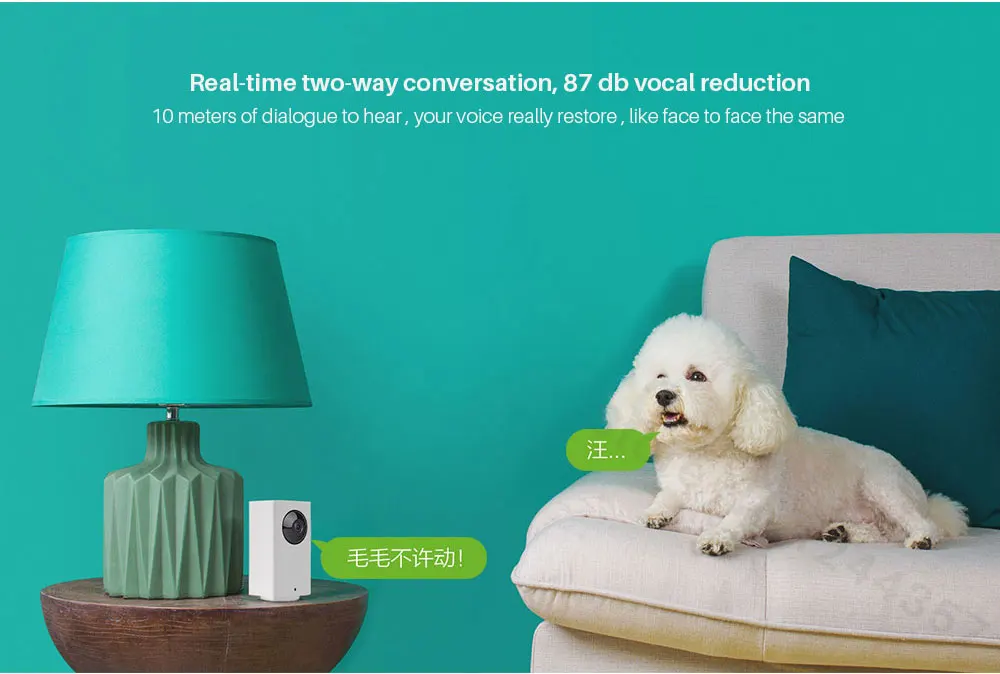 Xiaomi Mijia dafang smart 1080P wifi IP Cameras 120 Degree wide angle IR Night Vision cam wireless app control For Android IOS (7)