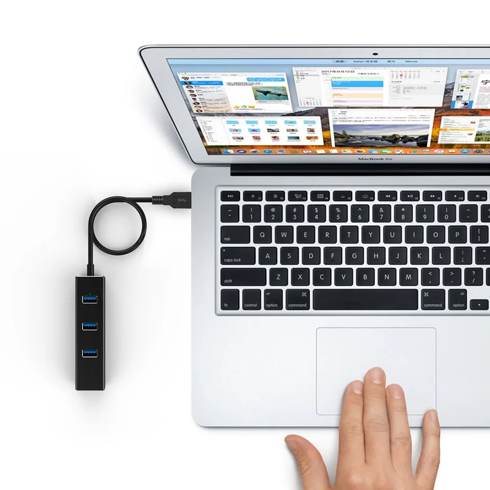  JCKEL USB 3.0 Ethernet Adapter with 3 Ports USB 3.0 HUB USB RJ45 Gigabit Ethernet Lan 10/100/1000 M