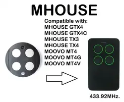 MHOUSE GTX4, GTX4C, TX3, TX4 MT4 MT4G MT4V совместимые пульты дистанционного управления Управление непрерывно изменяющийся код 433,92 МГц