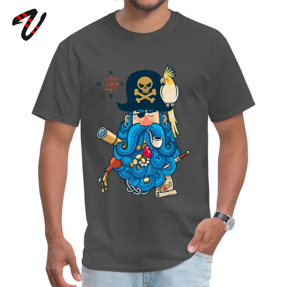 Pirate Portrait Tshirts Short Sleeve Casual Hip Hop Mens Summer Fall Tops T Shirt Casual Tops Shirts Crewneck All Cotton Pirate Portrait -13799 carbon
