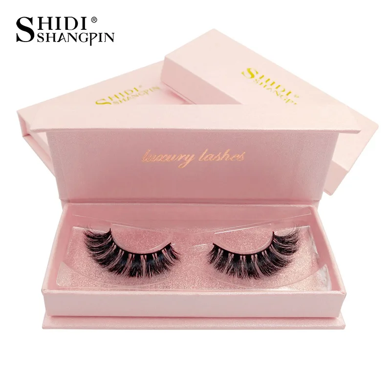 

SHIDISHANGPIN hand made 3d mink lashes 1 box makeup false eyelashes natural long mink eyelashes 1 pair eyelashes faux cils #6265