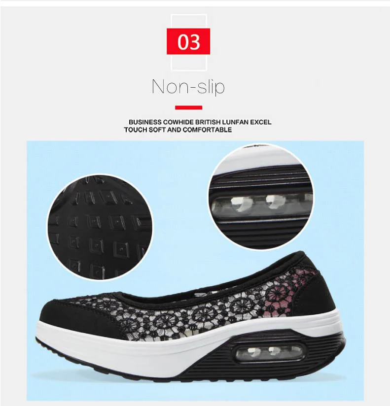 2019 Summer women flat platform shoes women breathable casual sneakers shoes slip on platform walking shoes for women (5)