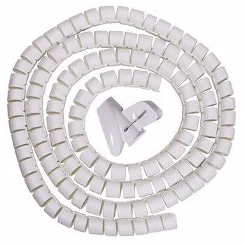 

CABLE SPIRAL WRAPPING BAND 2m x 28mm FLEXIBLE CONDUITS TUBE GREY WITH TOOL