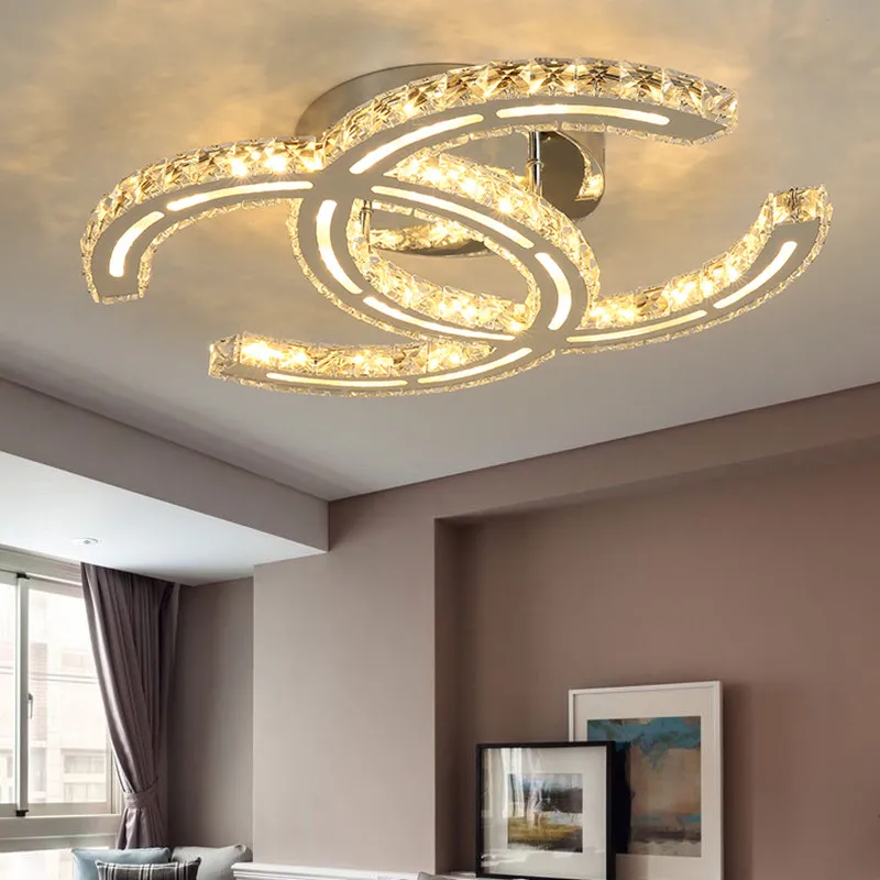 

Modern LED Crystal Ceiling Lights For Living Room luminarias para sala plafon Ceiling Lamp Fixture Bedroom iluminacion led teto