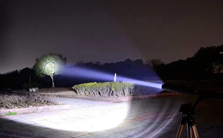 Самозащита фонарик Открытый аварисветодио дный йный светодиодный длинный фонарик 3 режима перезаряжаемый бейсбольная летучая мышь