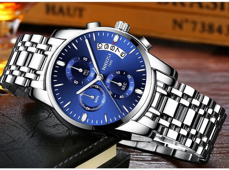 Relogio Masculino NIBOSI Mens Watches Top Brand Luxury Dress Famous Brand Watch Men Waterproof Calendar Luminous Erkek Kol Saati (13)