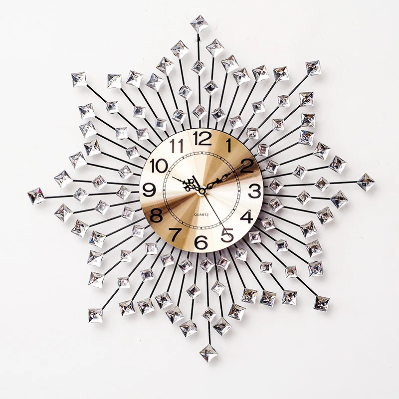 

Creative Simple Wall Clock Home Decoration Wrought Iron Wall Clock Personality Creative Silent Quartz Wall Clocks