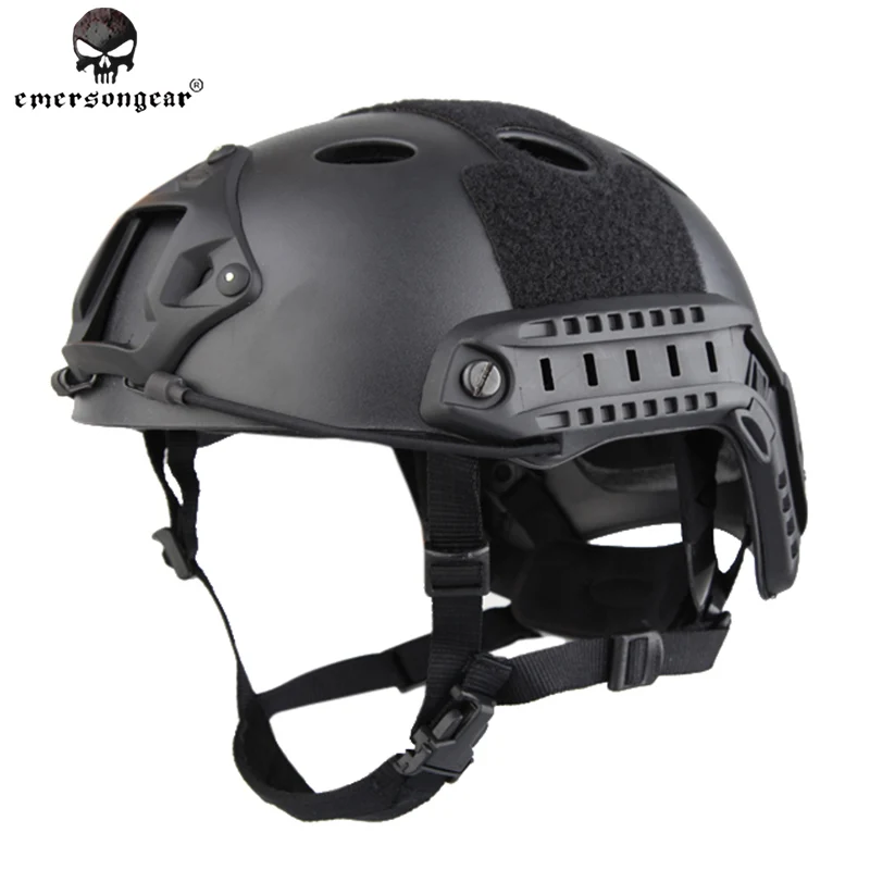 

Emersongear POM FAST Helmet PJ Type Tactical Military Airsoft Helmet Protective Gear EM5668B Black