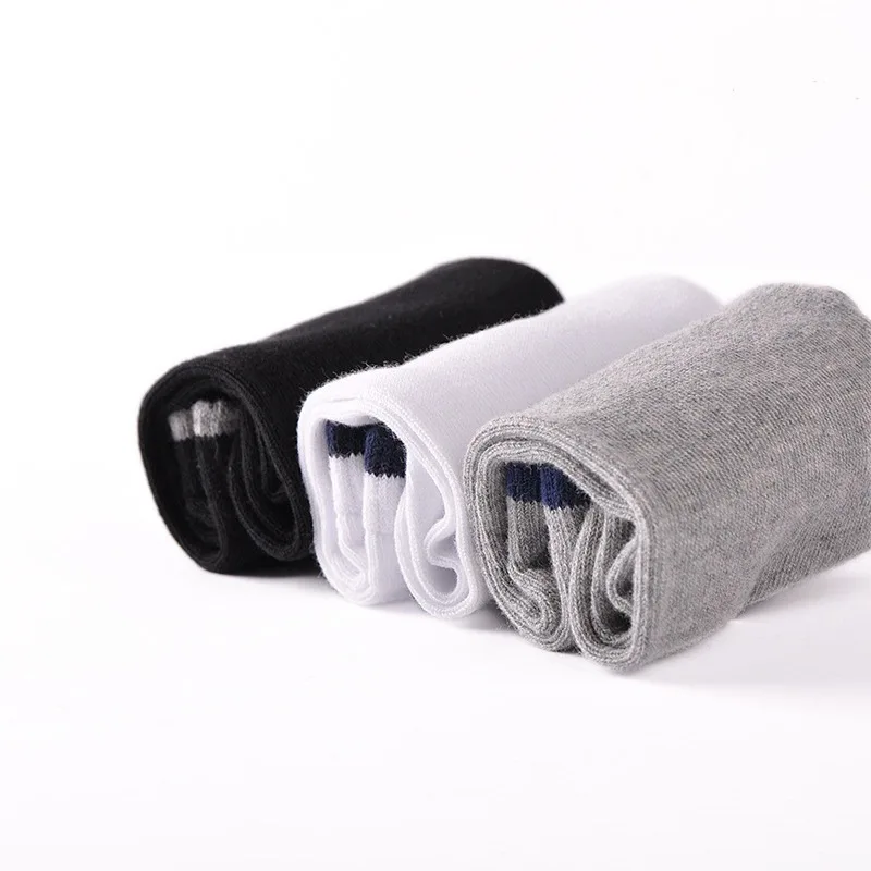 Solid color men socks combed cotton man business sock summer casual breathable boat socks high qualtiy ankle sock