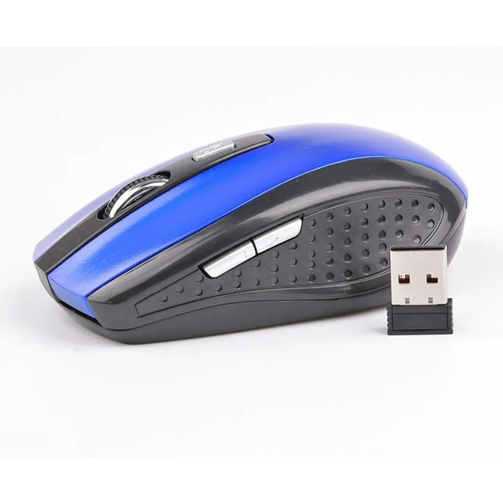 2,4 ГГц USB Беспроводная мышь 1600 dpi перезаряжаемая компьютерная мышь оптическая 2,4 ГГц эргономичная геймерская мышь для компьютера настольного ноутбука - Цвет: Синий
