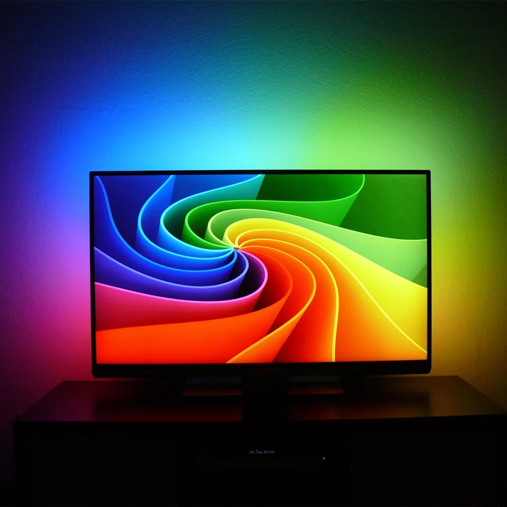 5M WS2801 LED strip Raspberry Pi control LED strip Arduino development ambilight TV White or Black PCB 4