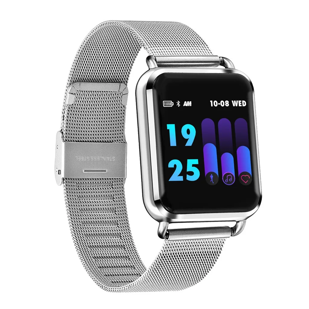 Q3 Смарт-часы Водонепроницаемый крови кислородом Давление Шагомер Спорт Smartwatch Смарт часы Relogio Android телефон SmartWatch для IOS