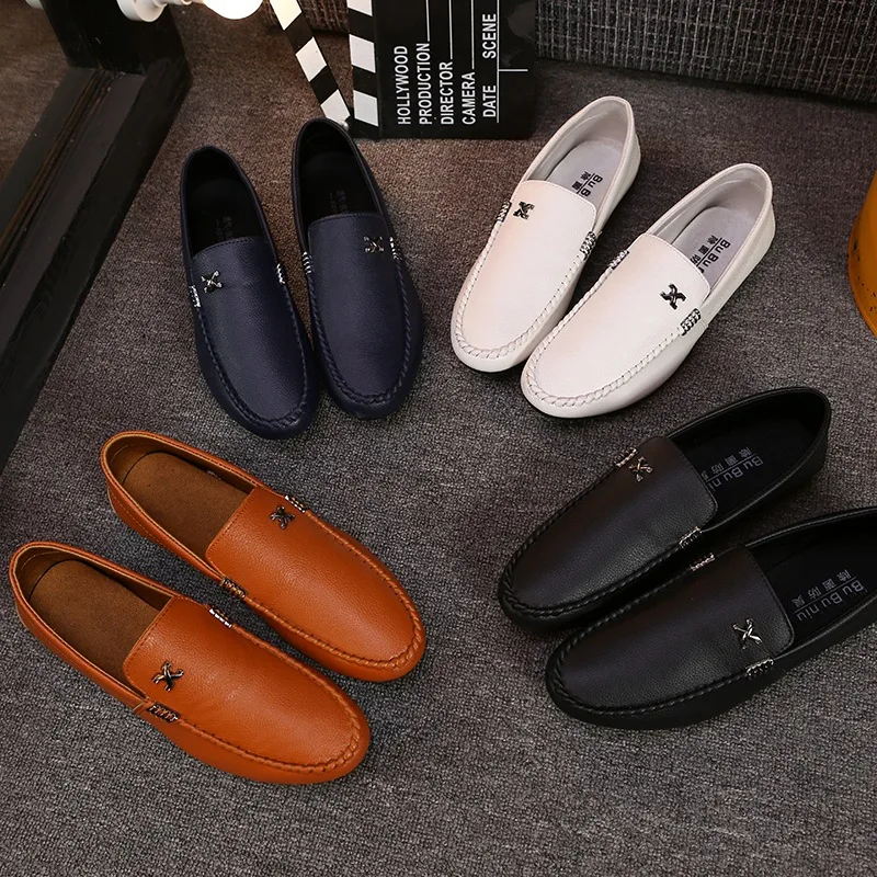 

Original Moccasins Gommino Leather Driver Sylvie Web Buckle Loafer Slipper Men Casual Driving Business High Quality Luxury Shoes