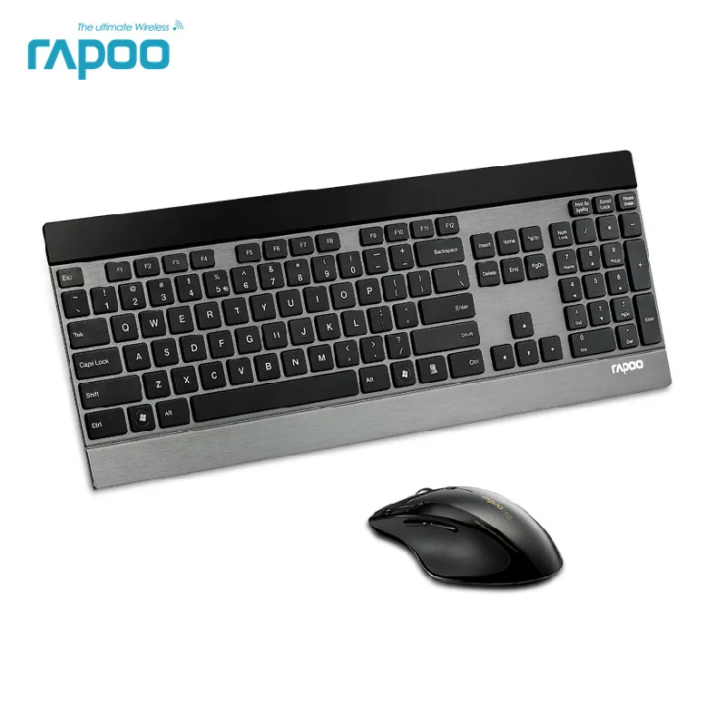 

Original Rapoo 8900P 5G 4.0mm Ultra-Thin Intelligent Wireless Keyboard and Laser Mouse 2-in-1 Combo - IF Design Award Winner