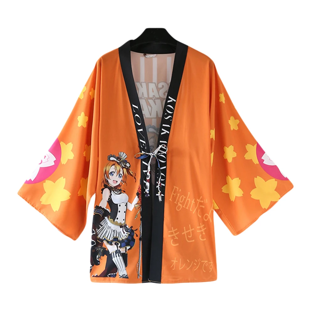 

Brdwn Lovelive unisex Kousaka Honoka Ayase Eli Yazawa Nico Magician Awaken cospplay Haori Cape cloak