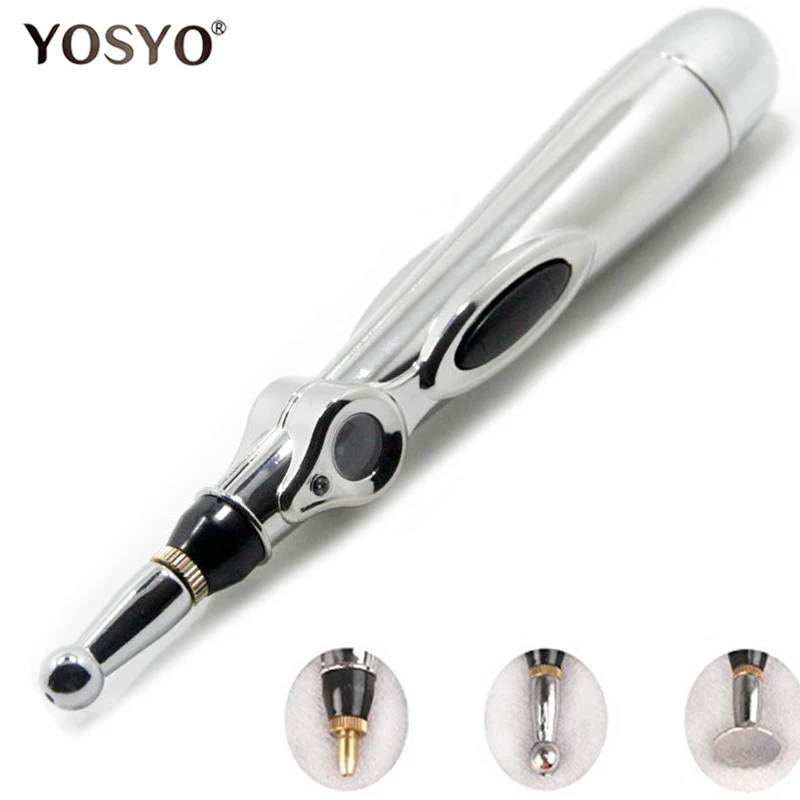 Professinal Electronic Acupuncture Pen Electric Meridians Laser Therapy Heal Massage Pen Meridian Energy Pen Relief Pain Tools