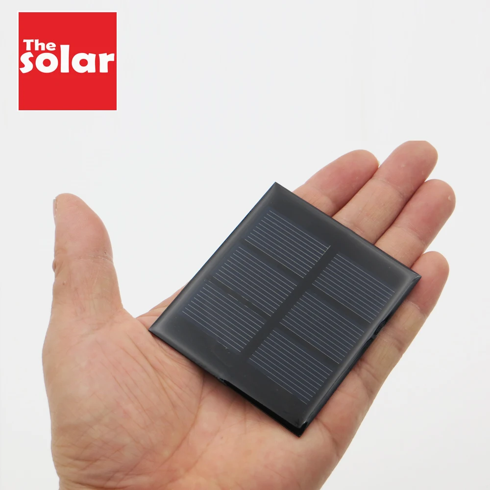 

DC 1.5V 300mA 0.45W Solar Panel Standard Epoxy Polycrystalline Silicon DIY Battery Power Charge Module Mini Solar Cell toy