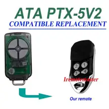 100 шт. ATA ptx5v2 ptx2v2 двери гаража triocode ptx-5v2 совместимого передатчика удаленного DHL