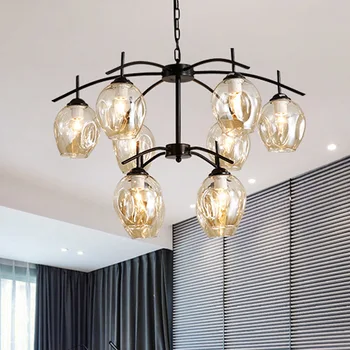 

Chandelier for Living Room Bedroom Home Decoration Indoor Lighting Fixtures Hanging Lamps Design Modern Art Creative Light Metal
