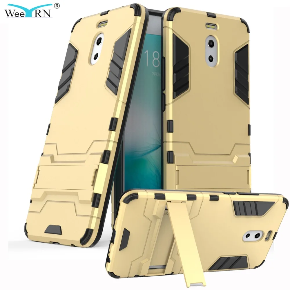 

WeeYRN Armor Hard Stand Case for Meizu M6 Note Luxury Case Heavy Duty Protection Hybrid Cover for Meizu M6 Note Fundas