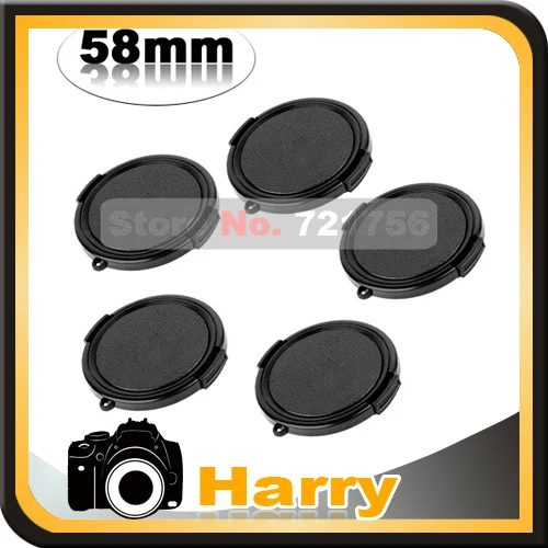 5 X 58MM Snap on Front camera lens Cap For Canon Nikon Sony Pentax olympus Camera LENS & Fiters
