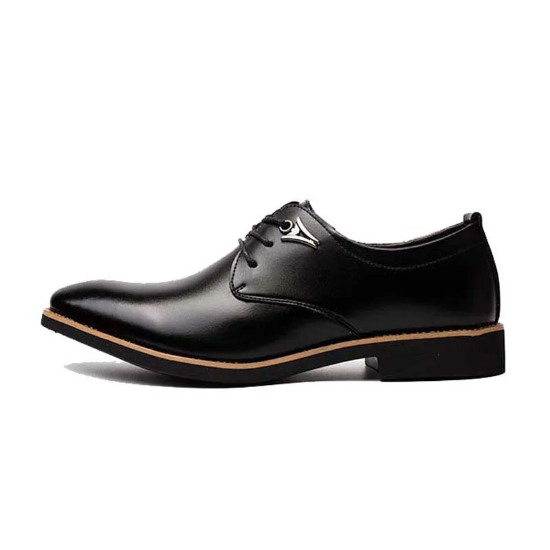 DBTX/Мужские модельные туфли; кожаные мужские оксфорды с острым носком; Роскошные брендовые туфли в деловом стиле; мужские туфли на плоской подошве; 630
