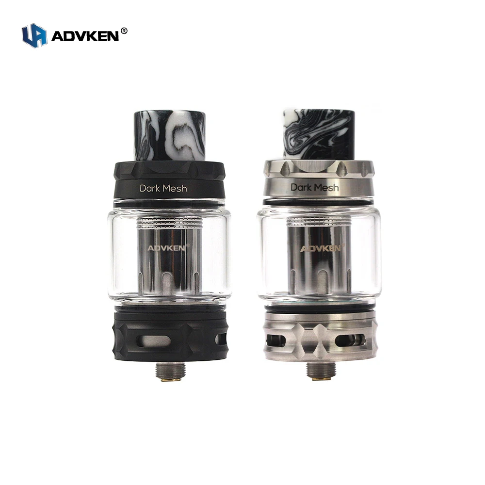 

Pre Orde Original Advken Dark Mesh Tank Vape Tank 6ml With Single Coil MTL RTA 25mm Atomizer 510 Drip Tip VS Uwell Crown 4 Tank