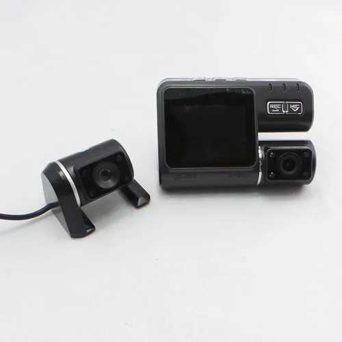Видеорегистраторы для автомобилей Cam Регистраторы I1000 Двойной объектив A20 полный HD1080P Dash Cam черный ящик 2 Cam автомобиля вид приборная панель камеры