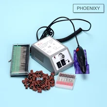 Профессиональный 20000 об./мин. Электрические ногтей сверлильный станок Маникюр Педикюр Файлы Инструменты Комплект ногтей полировщик шлифовальный глазуровку