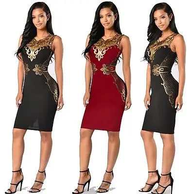 

Summer Womens Bodycon Dresses Lace Crochet Floral Sleeveless Dress Ladies Evening Party Dress Clothing