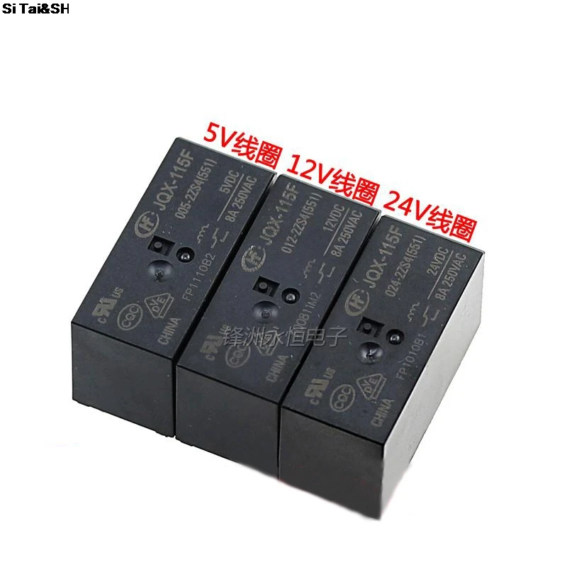 10 шт./лот Power s JQX 115F HF115F 005 2ZS4 012 8A250VAC 8pin два набора конверсий|power relay|relay setrelay power |