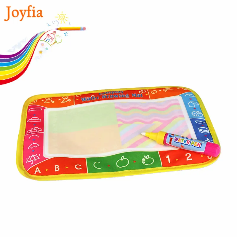 

25*16.5cm Water Drawing Mat & Magic Pen Doodle Painting Board Water Drawing Toys Early Learning Educational Toys for Kids #