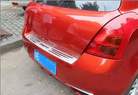 For Suzuki Swift Rear Guard Panel Special Modified Luggage Box Threshold Stainless Steel Rear Guard Panel Decorative Strip