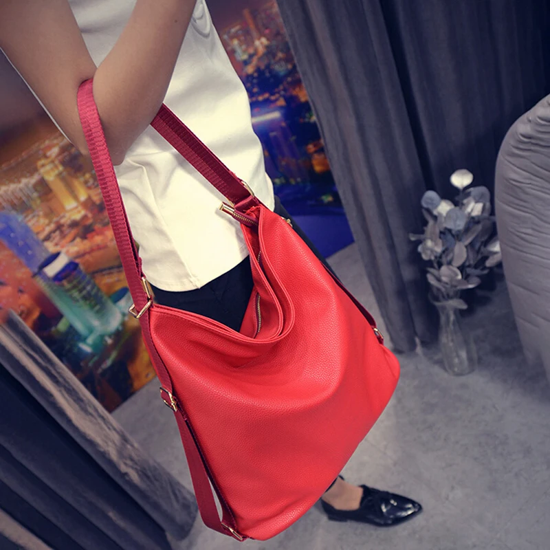 

Fashion Large Pocket Casual Tote Women's Handbag Shoulder Handbags PU Leather Capacity Bags For Women