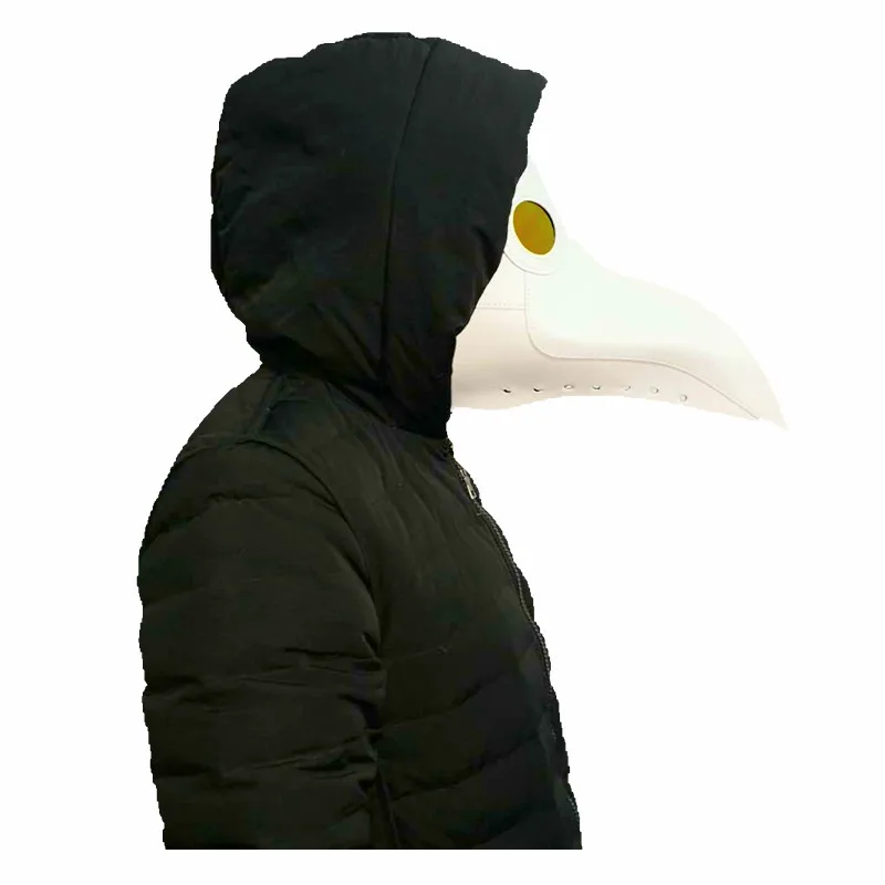 New plague doctor mask Beak Mask Long Nose Cosplay Fancy Mask Gothic Retro Rock Leather Halloween beak Mask white red black New plague doctor mask Beak Mask Long Nose Cosplay Fancy Mask Gothic Retro Rock Leather Halloween beak Mask white red black