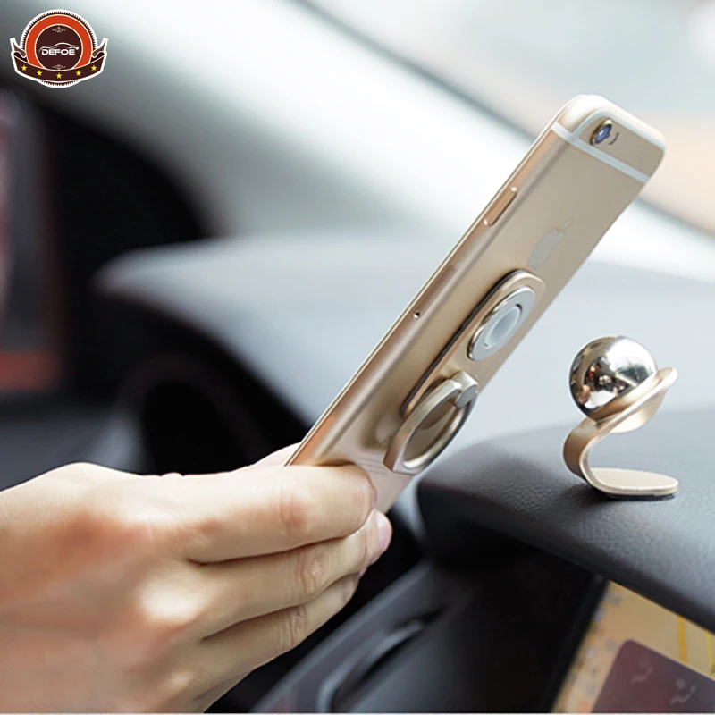 

New design Multifunction car phone holder 360 - degree rotating magnetic Phone ring holder Universal magnet support freeshipping