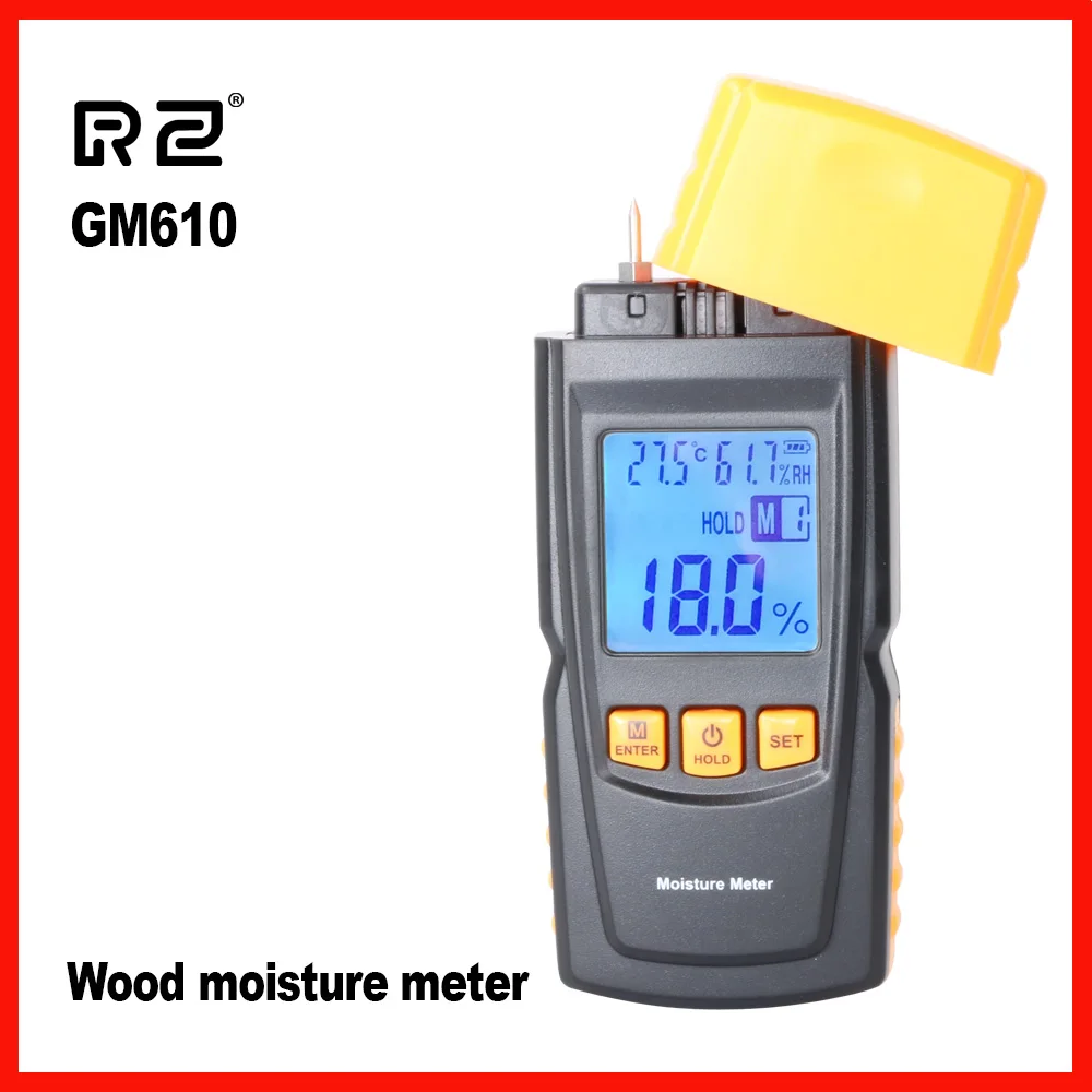 RZ Handheld Wood Auto High Precision Moisture Meter with Fine Design