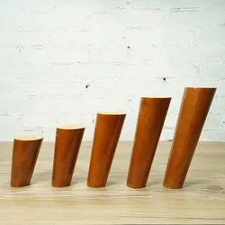 Rubber Wood Furniture Legs Sofa Stool Feet TV Cabinet Foot Coffee Table Bed Cabinet Legs Nordic Style Solid Wood Furniture Feet