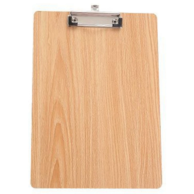 

A4 Size Wooden Clipboard Clip Board Office School Stationery With Hanging Hole File Folder Stationary Board Hard Board Writing