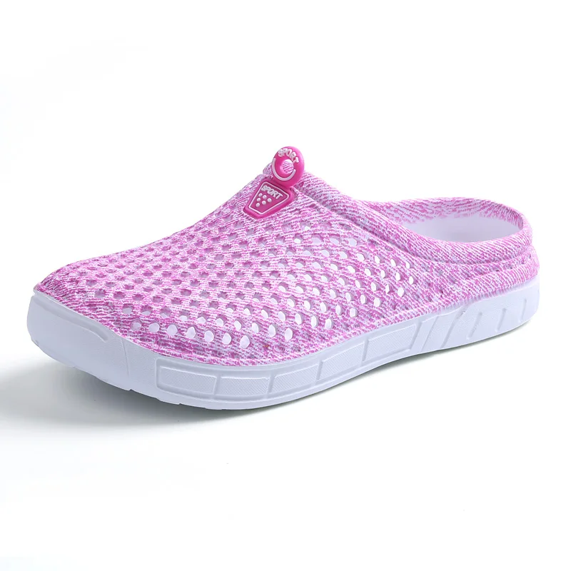 

Womens Casual Clogs Breathable Beach Sandals Valentine Slippers 2019 Summer Slip On Women Flip Flops Shoes Home Shoes For Women
