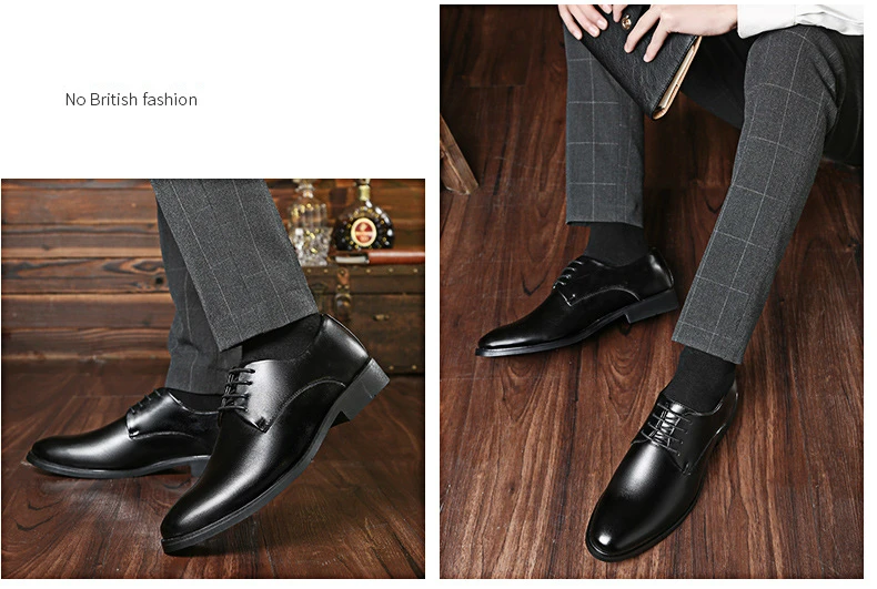 Mazefeng/ мужские свадебные туфли из микрофибры; деловые мужские модельные туфли с острым носком; мужские оксфорды на плоской подошве со шнуровкой