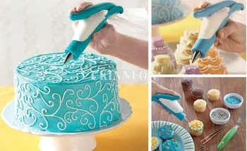 

200Pcs/Lot Nozzles Set Tool Dessert Decorators Cake Decorating Icing Piping Cream Syringe Tips Muffin Cake Pastry Pen Bag